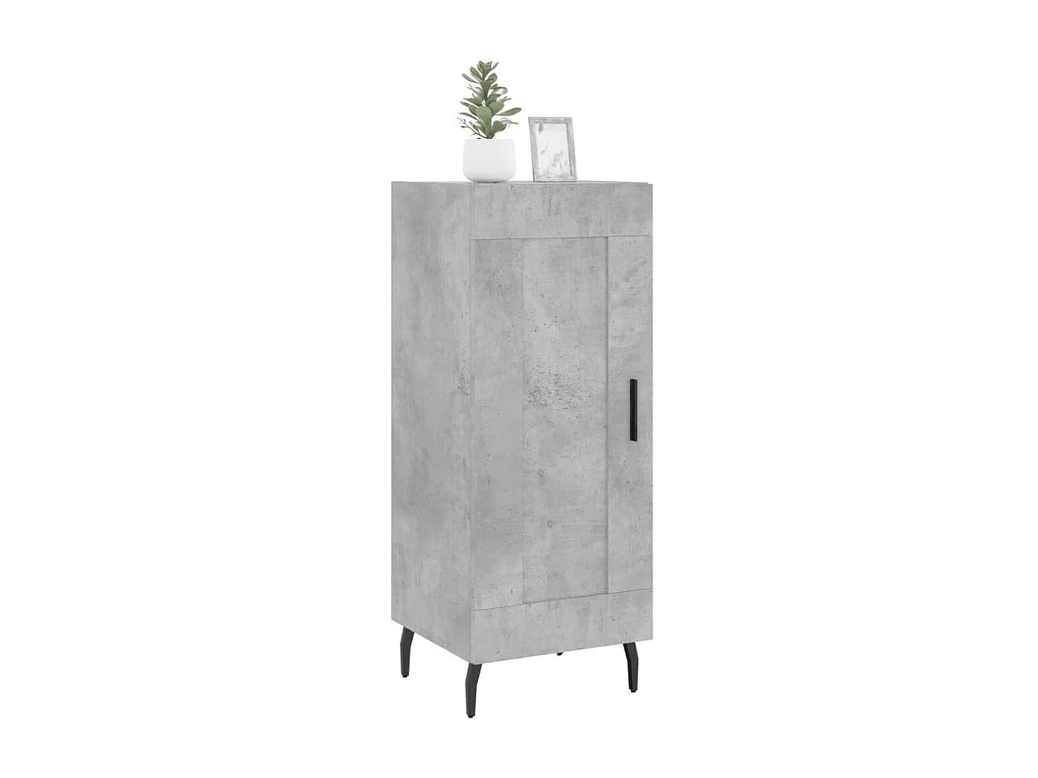 Sideboard Lowboard - Betongrau 34,5x34x90 cm Holzwerkstoff -RM16710