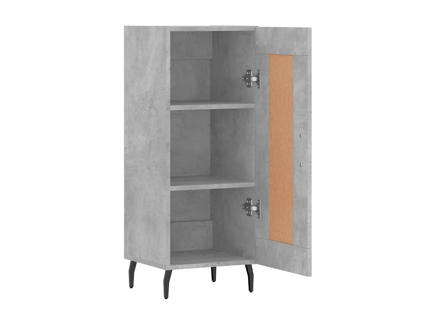 Sideboard Lowboard - Betongrau 34,5x34x90 cm Holzwerkstoff -RM16710