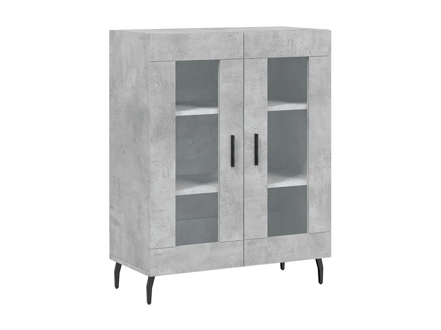 Sideboard Lowboard - Betongrau 69,5x34x90 cm Holzwerkstoff -RM60564
