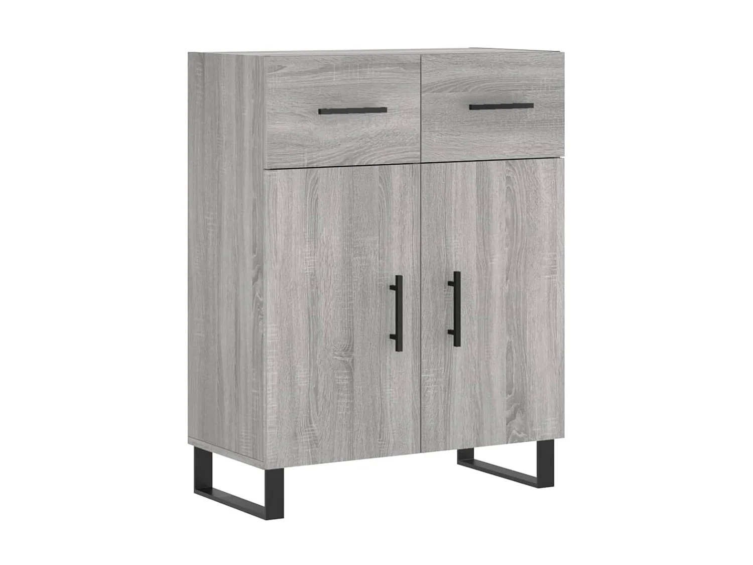Sideboard Grau Sonoma - Lowboard 69,5x34x90 cm Holzwerkstoff -RM89467