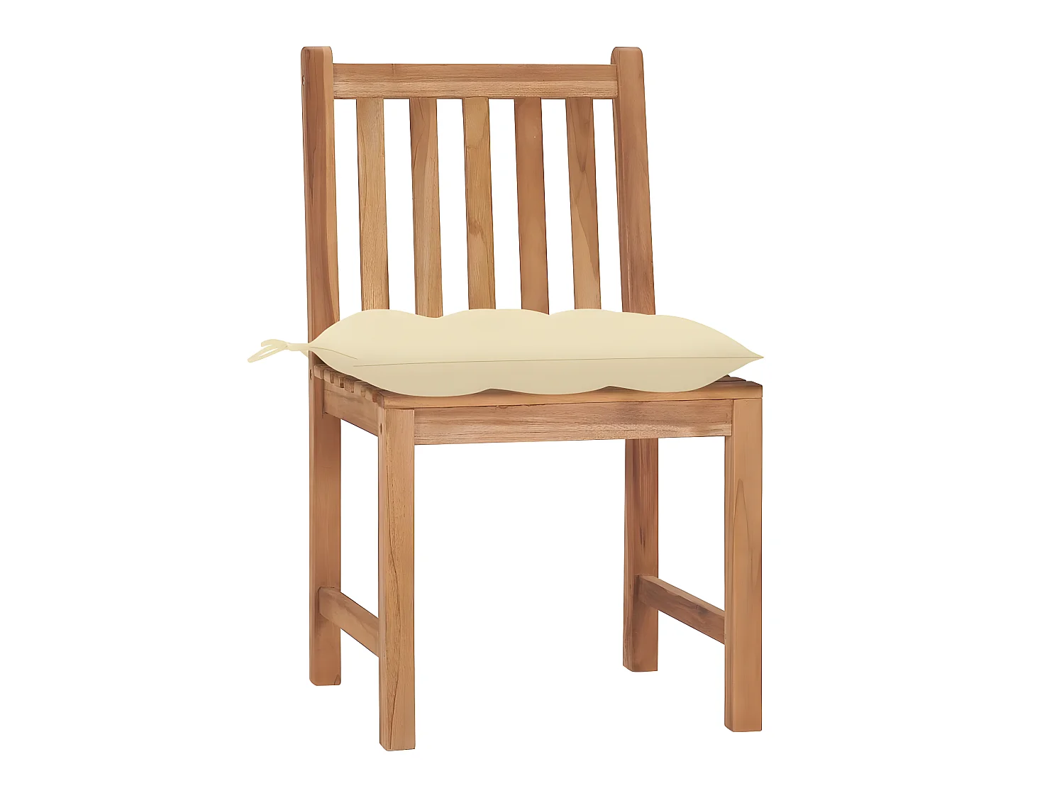 Chaises de jardin 2 pcs avec coussins Bois de teck massif SEF44200