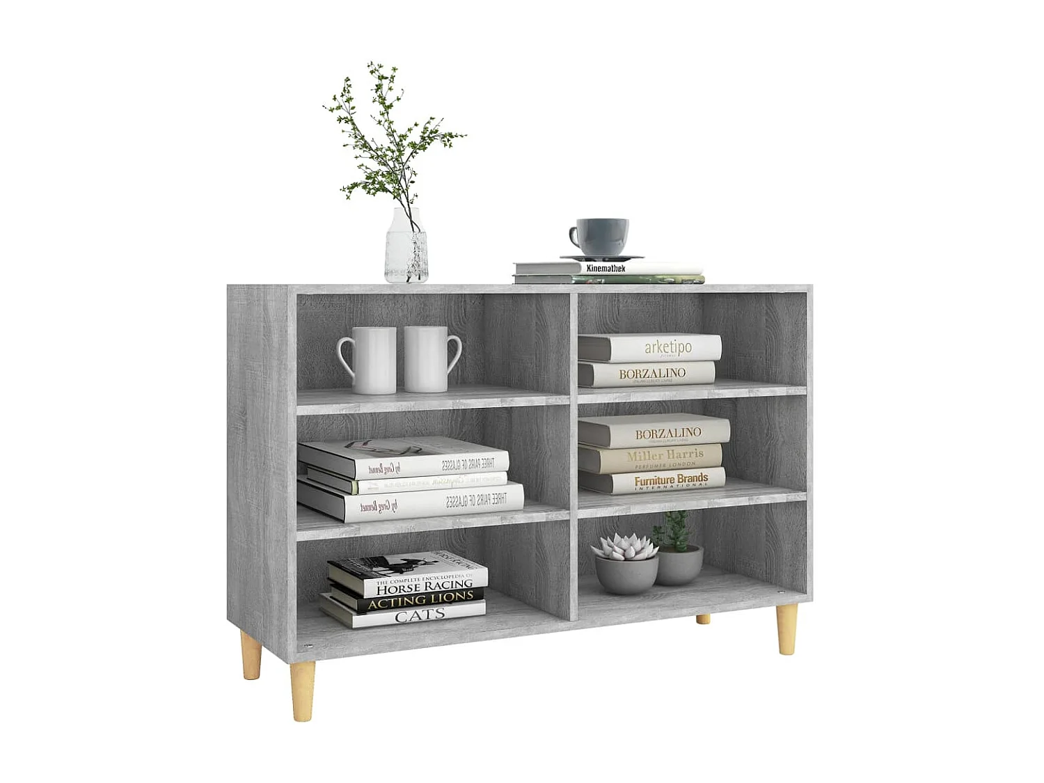Sideboard Grau Sonoma - Lowboard 103,5x35x70 cm Holzwerkstoff -RM33835
