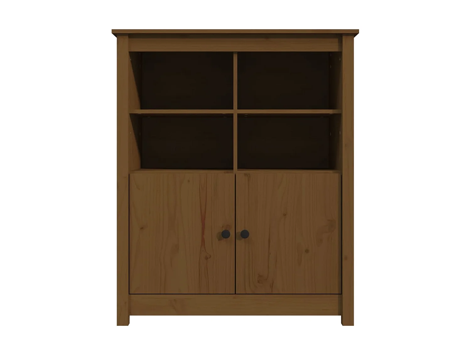 Sideboard Lowboard - Honigbraun 83x41,5x100 cm Massivholz Kiefer -RM77584