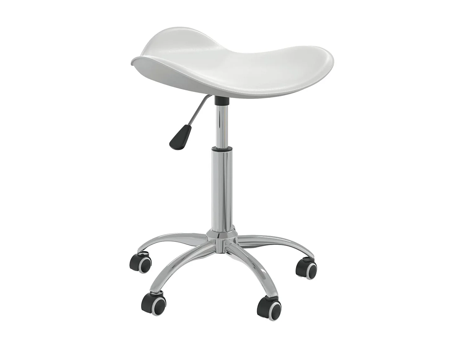 Tabouret de bureau Blanc Similicuir SEF91324