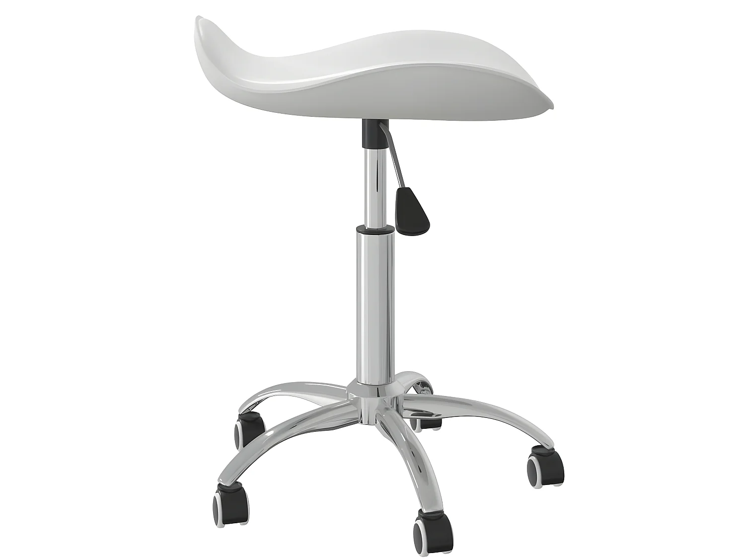 Tabouret de bureau Blanc Similicuir SEF91324