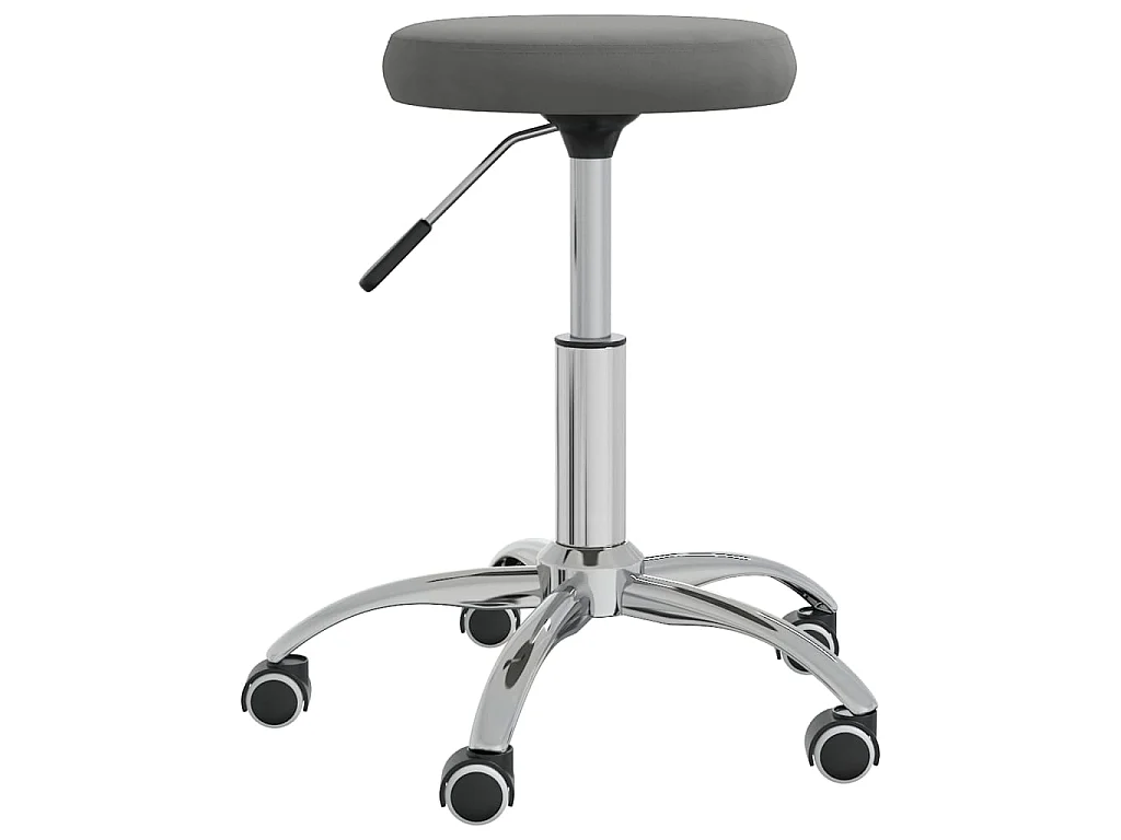 Tabouret de massage Velours Gris foncé SEF55904