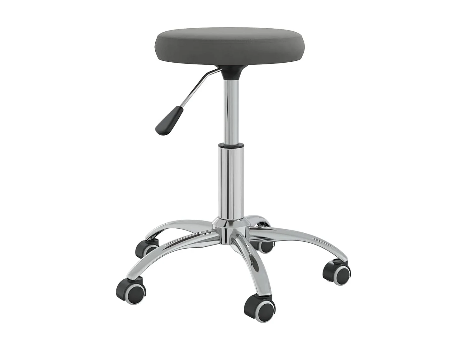 Tabouret de massage Velours Gris foncé SEF55904