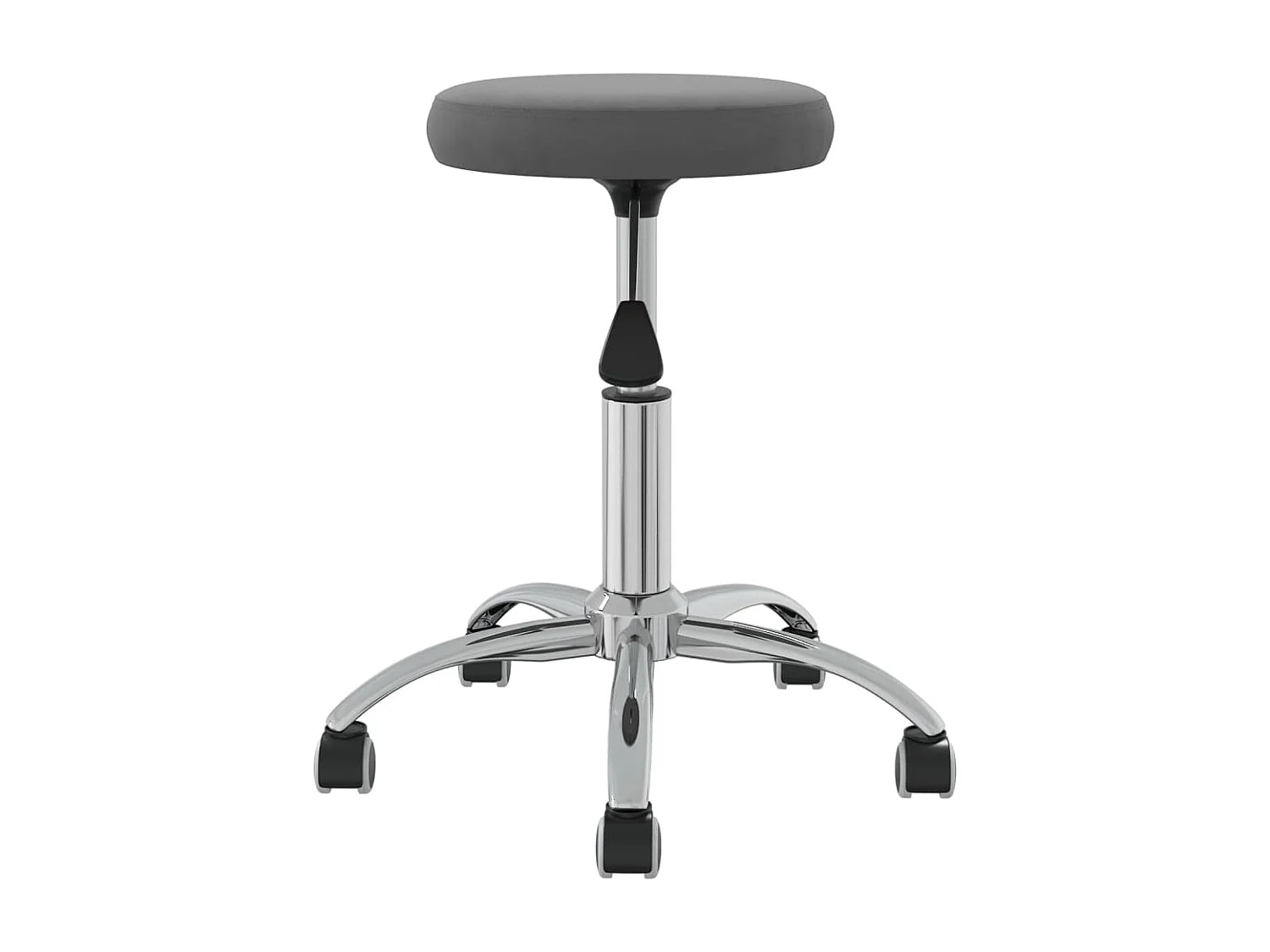 Tabouret de massage Velours Gris foncé SEF55904