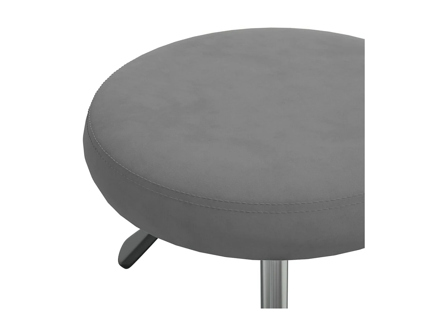 Tabouret de massage Velours Gris foncé SEF55904