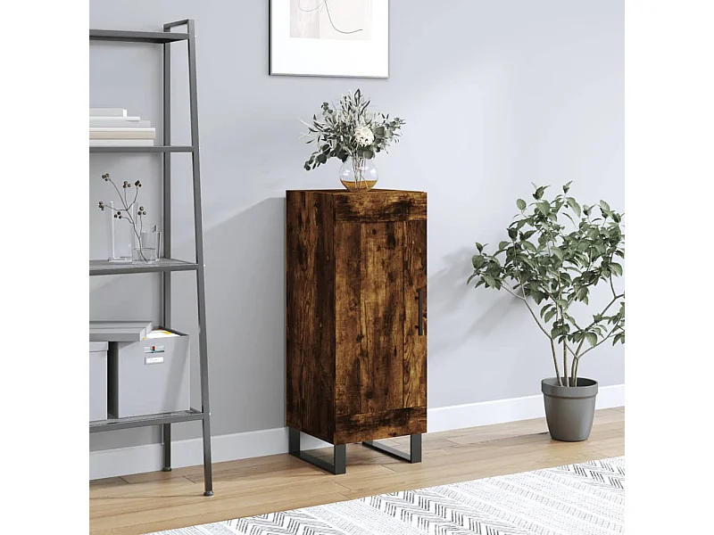 Sideboard Anrichte Räuchereiche 34,5x34x90 cm Holzwerkstoff -RM75322