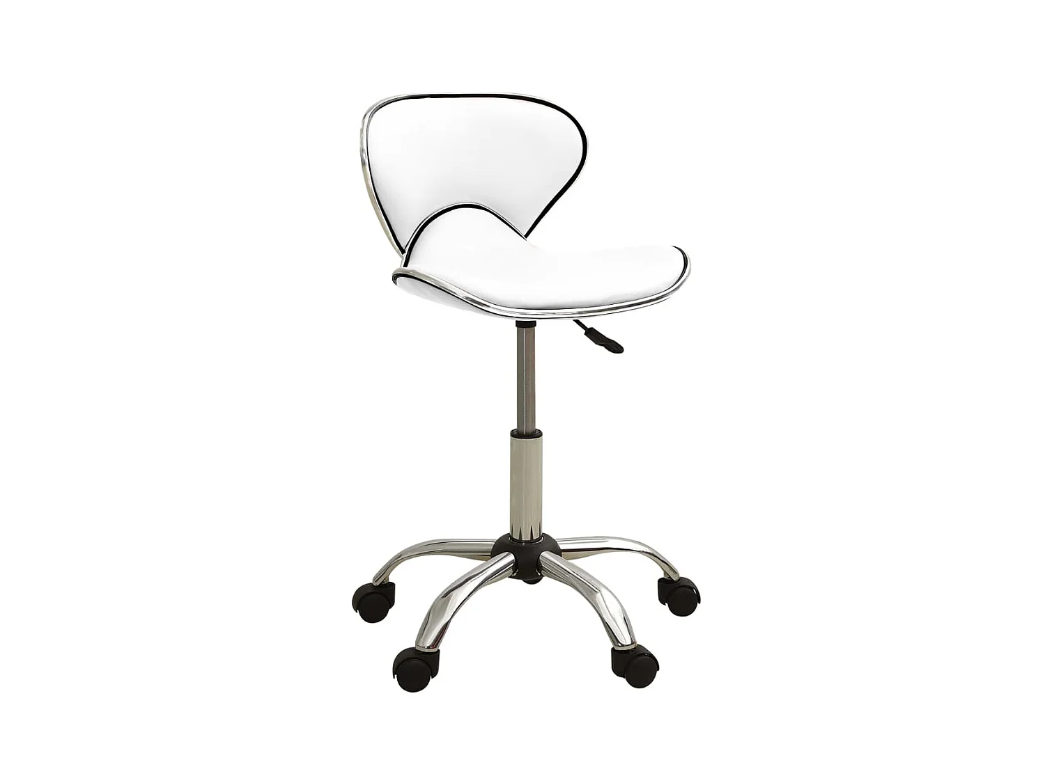 Tabouret de bureau Blanc Similicuir SEF10454