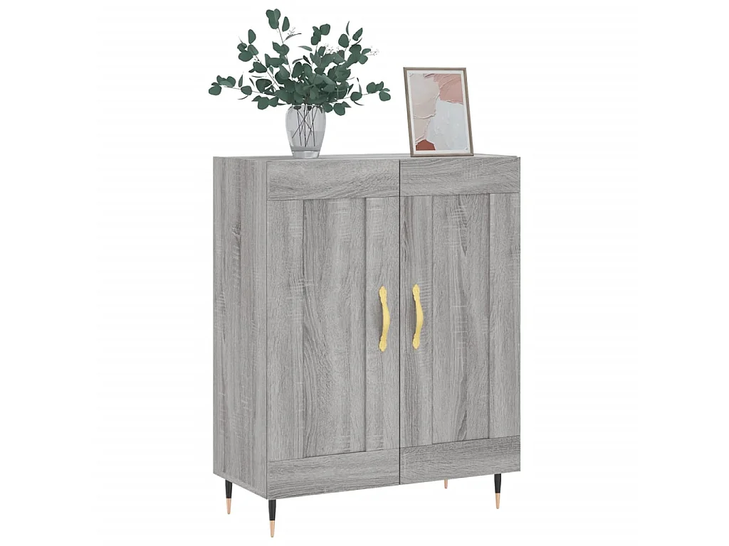 Sideboard Grau Sonoma - Lowboard 69,5x34x90 cm Holzwerkstoff -RM74529