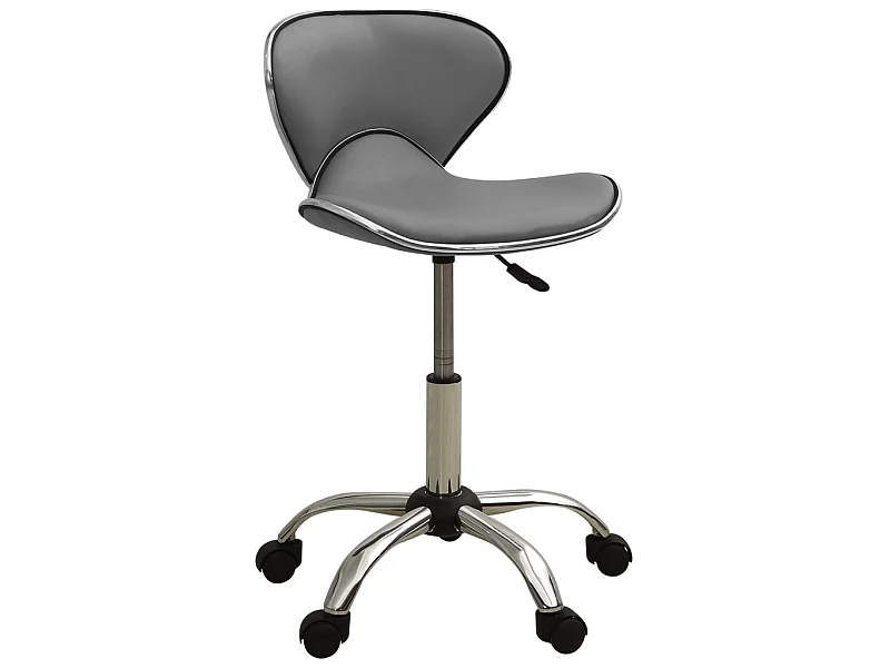Tabouret de bureau Gris Similicuir SEF40068