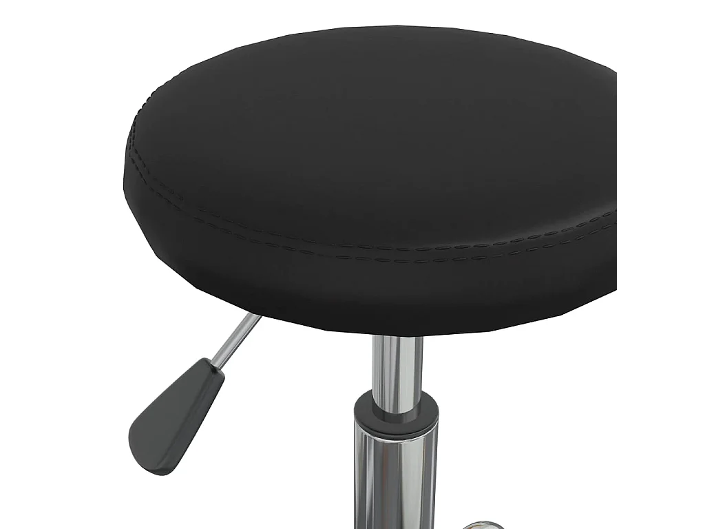 Taburete de masaje cuero sintético negro ES874563