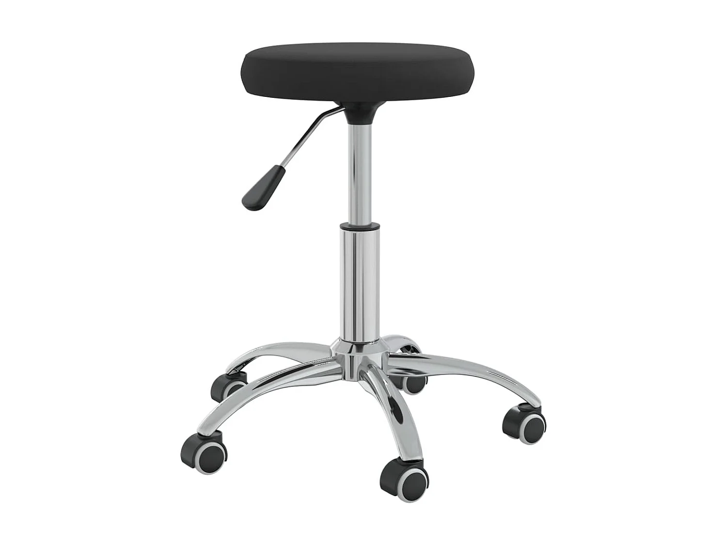 Taburete de masajes terciopelo negro ES66510