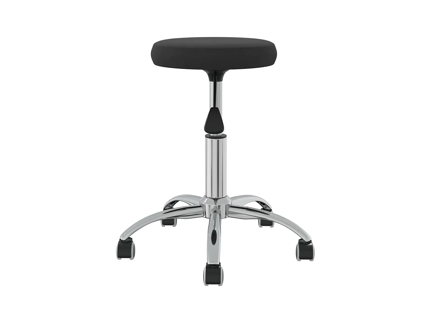 Taburete de masajes terciopelo negro ES66510