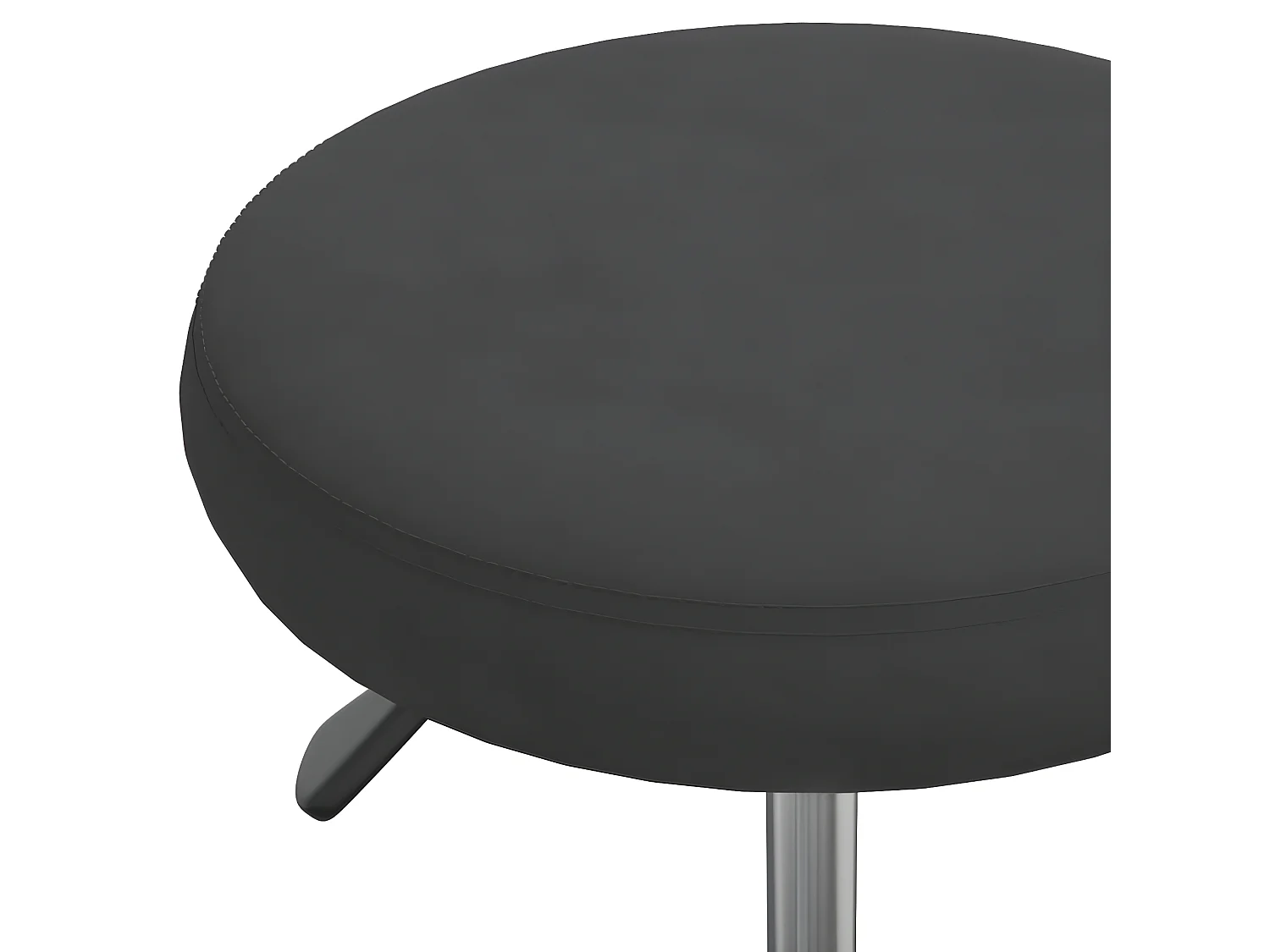 Taburete de masajes terciopelo negro ES66510