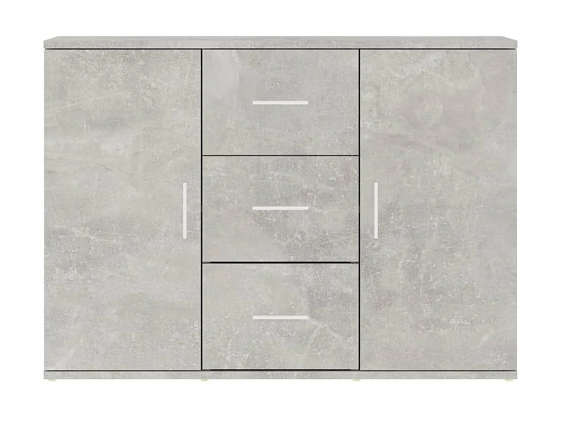 Sideboard Lowboard - Betongrau 91x29,5x65 cm Holzwerkstoff -RM11052