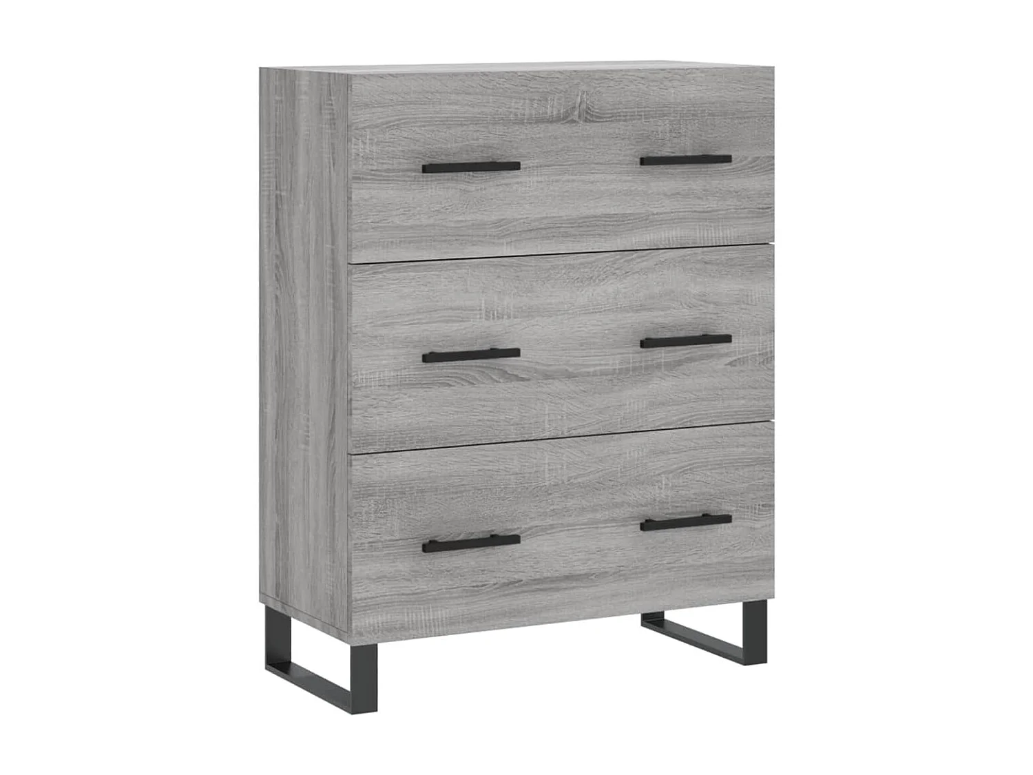 Sideboard Grau Sonoma - Lowboard 69,5x34x90 cm Holzwerkstoff -RM43106