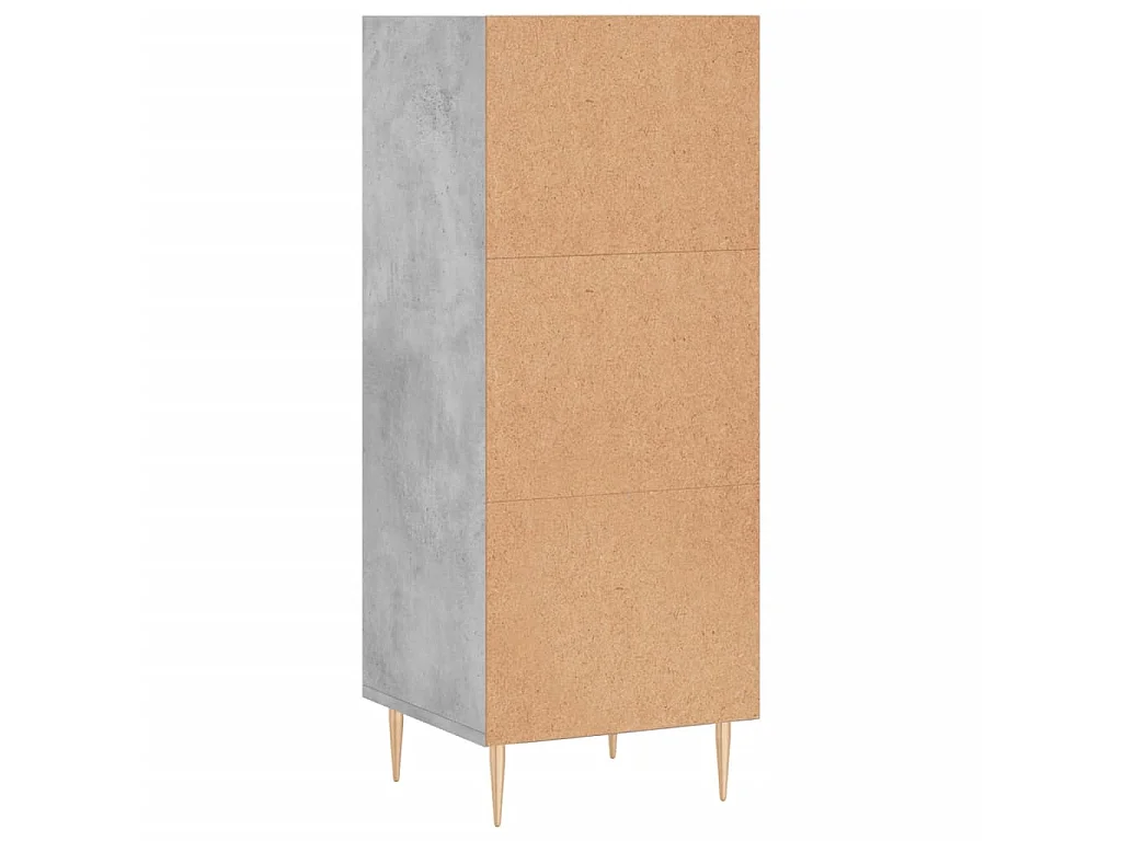 Sideboard Lowboard - Betongrau 34,5x32,5x90 cm Holzwerkstoff -RM79395