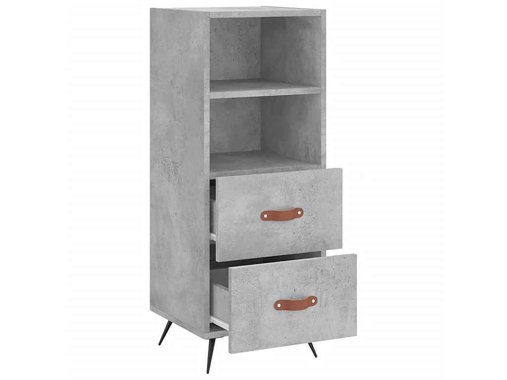 Sideboard Lowboard - Betongrau 34,5x34x90 cm Holzwerkstoff -RM37020