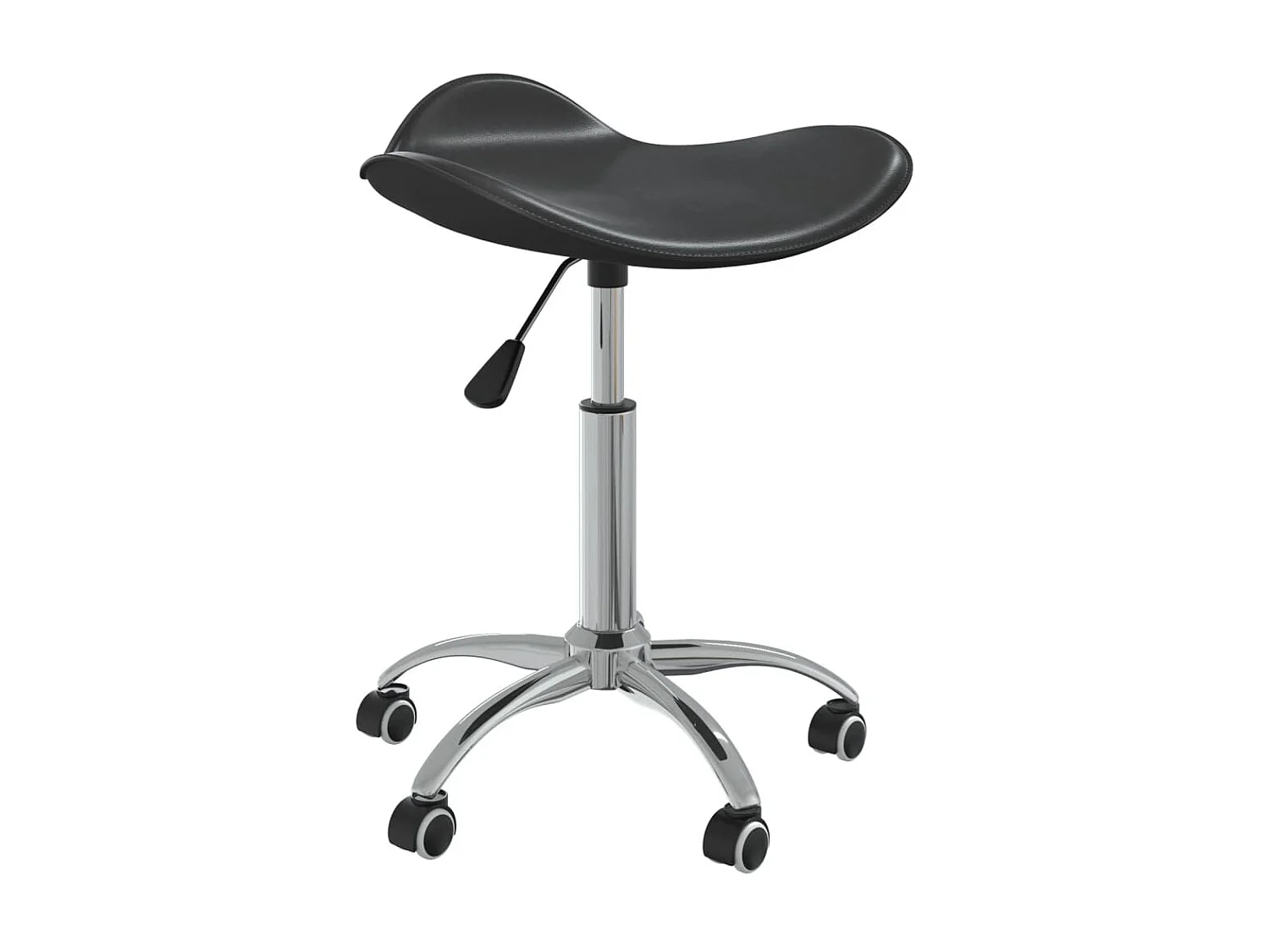 Tabouret de bureau Noir Similicuir SEF64144