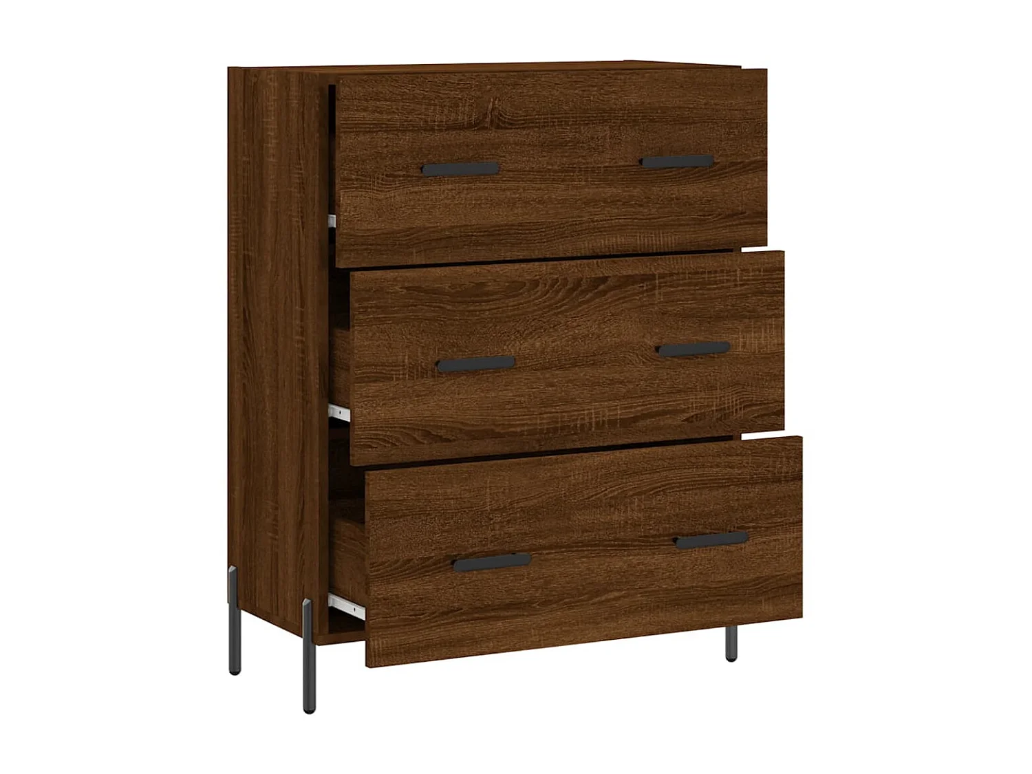Sideboard Lowboard - Braun Eichen-Optik 69,5x34x90 cm Holzwerkstoff -RM38275