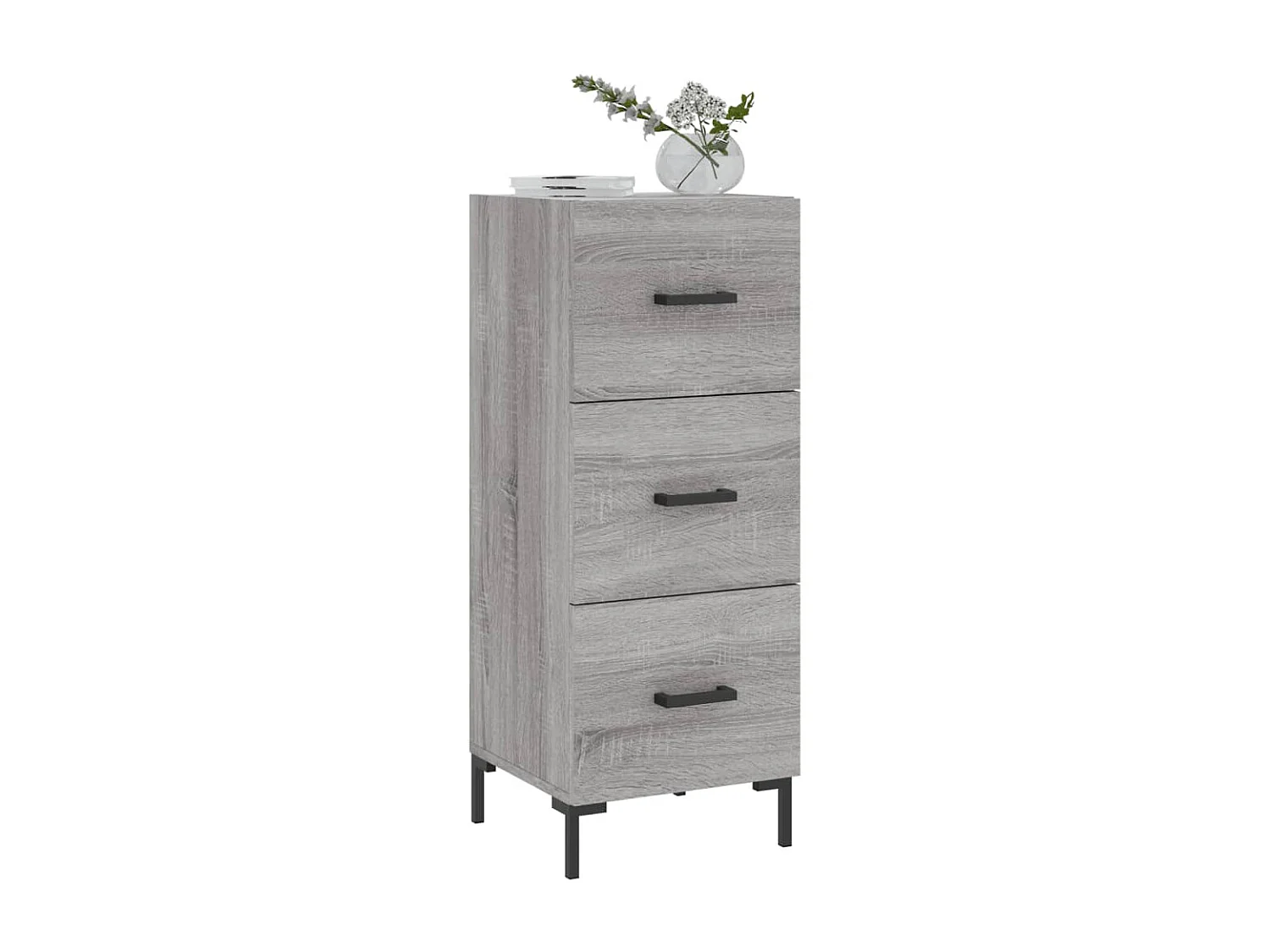Sideboard Grau Sonoma - Lowboard 34,5x34x90 cm Holzwerkstoff -RM46091
