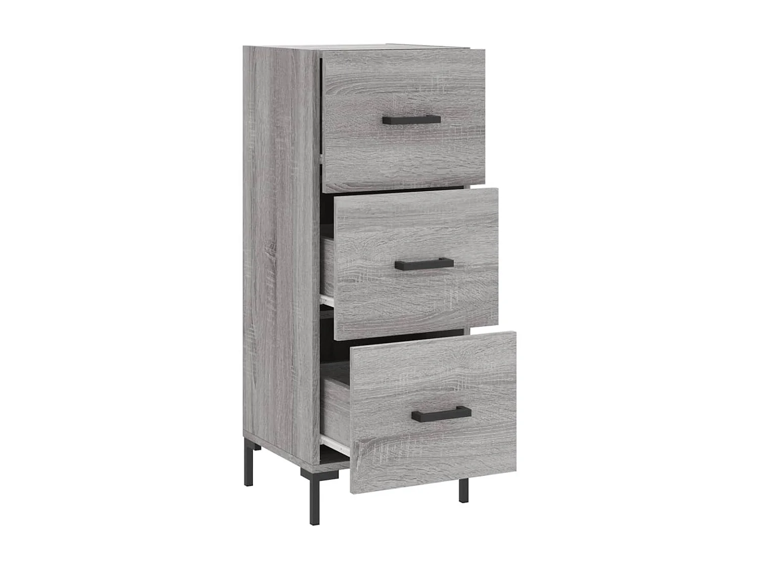 Sideboard Grau Sonoma - Lowboard 34,5x34x90 cm Holzwerkstoff -RM46091