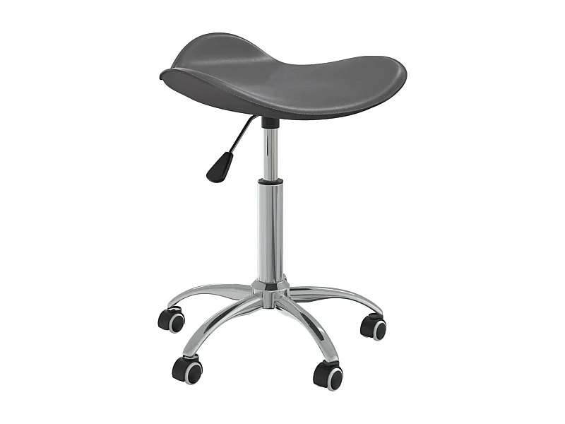 Tabouret de bureau Gris Similicuir SEF85075