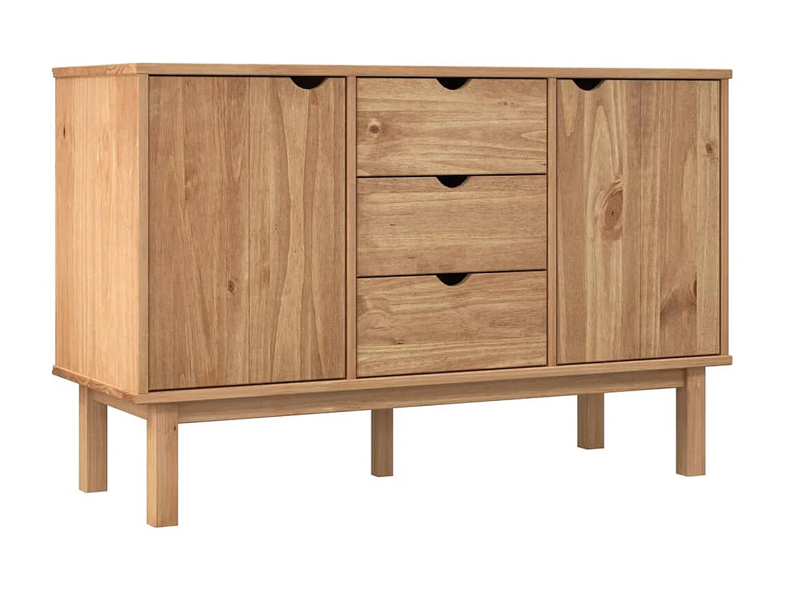 Sideboard Anrichte OTTA 113,5x43x73 cm Massivholz Kiefer -RM43135