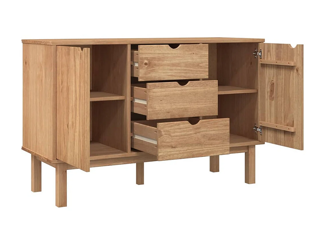 Sideboard Anrichte OTTA 113,5x43x73 cm Massivholz Kiefer -RM43135