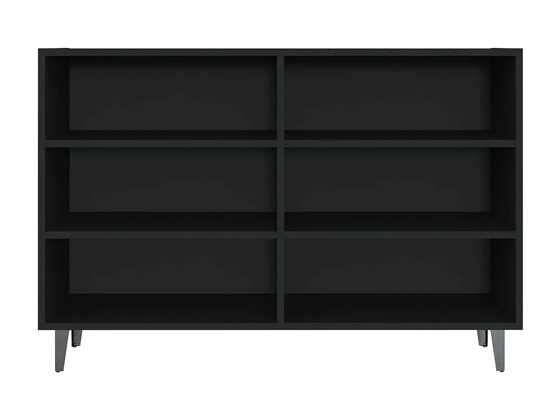 Sideboard Schwarz Anrichte 103,5x35x70 cm Holzwerkstoff -RM63216