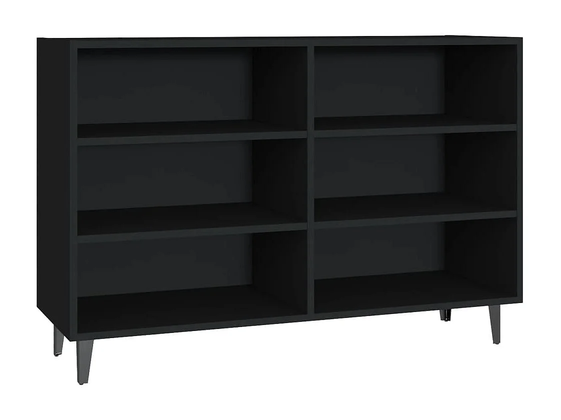 Sideboard Schwarz Anrichte 103,5x35x70 cm Holzwerkstoff -RM63216