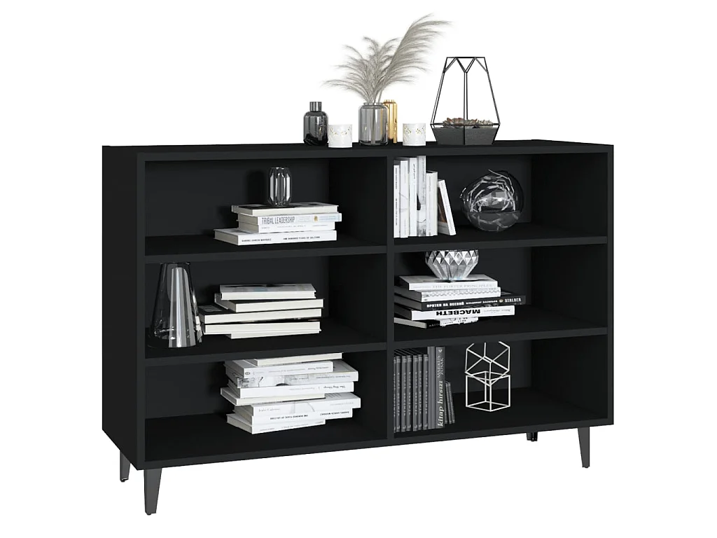 Sideboard Schwarz Anrichte 103,5x35x70 cm Holzwerkstoff -RM63216