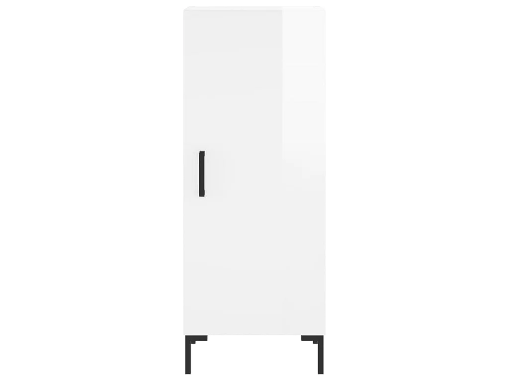 Sideboard Lowboard - Hochglanz-Weiß 34,5x34x90 cm Holzwerkstoff -RM77636