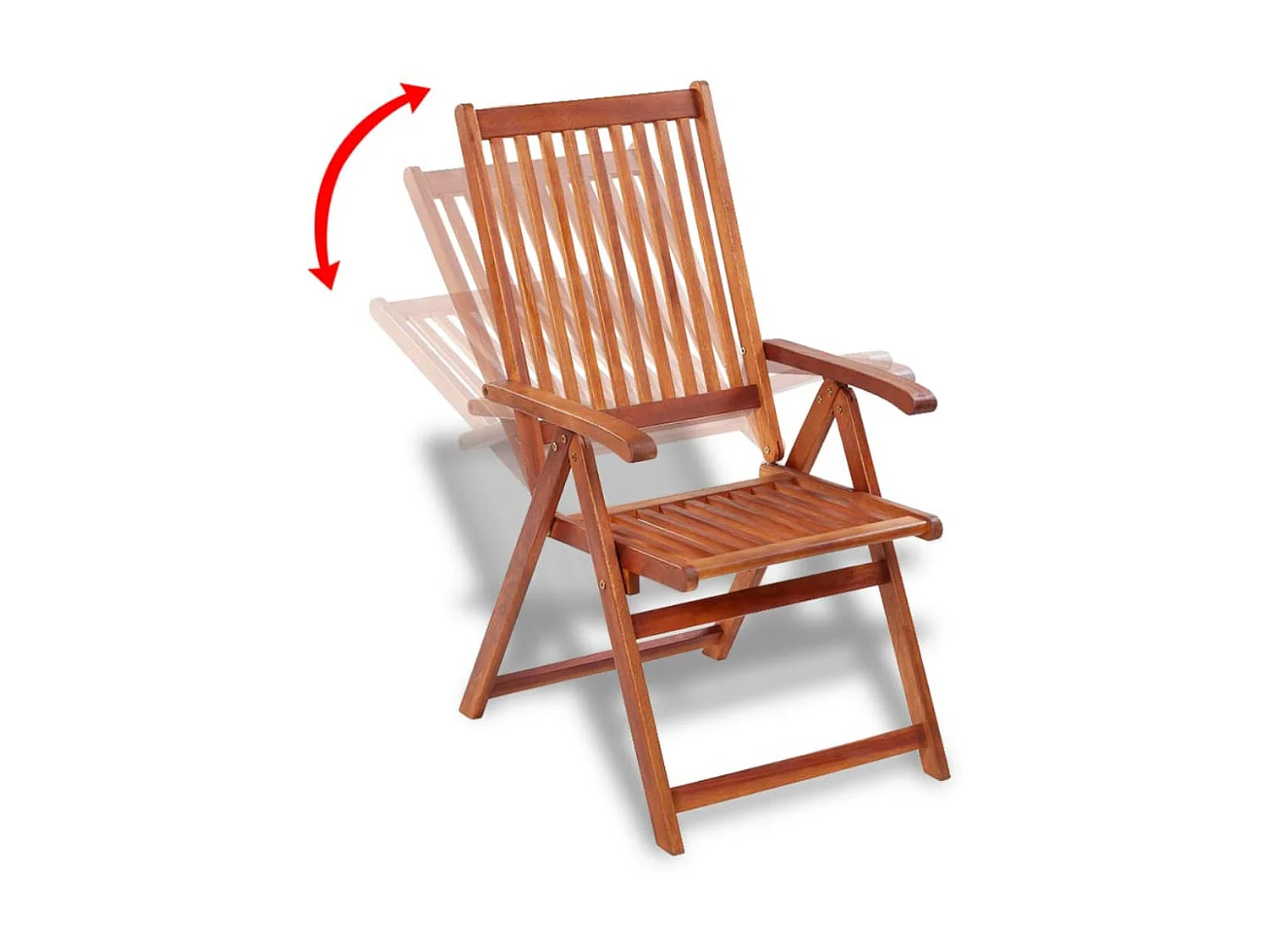 Chaises pliables de jardin 2 pcs Bois solide d'acacia Marron SEF26349