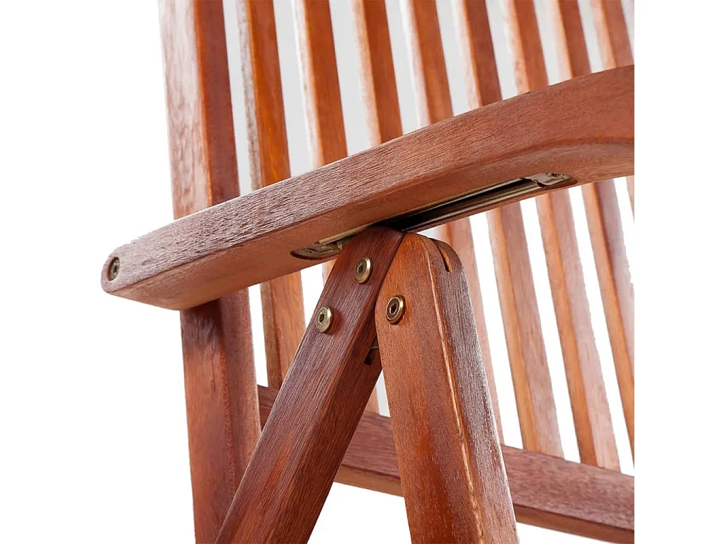 Chaises pliables de jardin 2 pcs Bois solide d'acacia Marron SEF26349