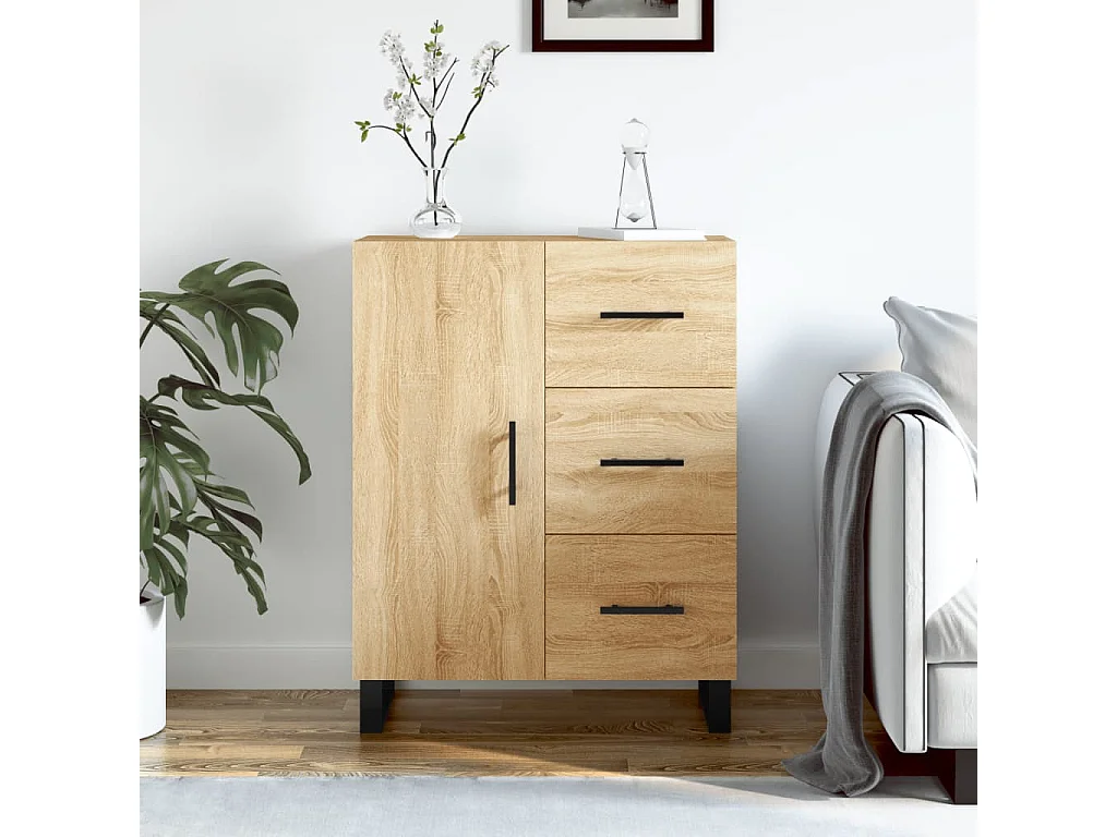Sideboard Anrichte Sonoma-Eiche 69,5x34x90 cm Holzwerkstoff -RM91447