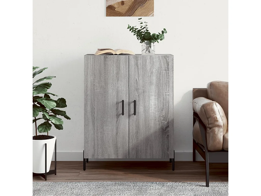 Sideboard Grau Sonoma - Lowboard 69,5x34x90 cm Holzwerkstoff -RM41494