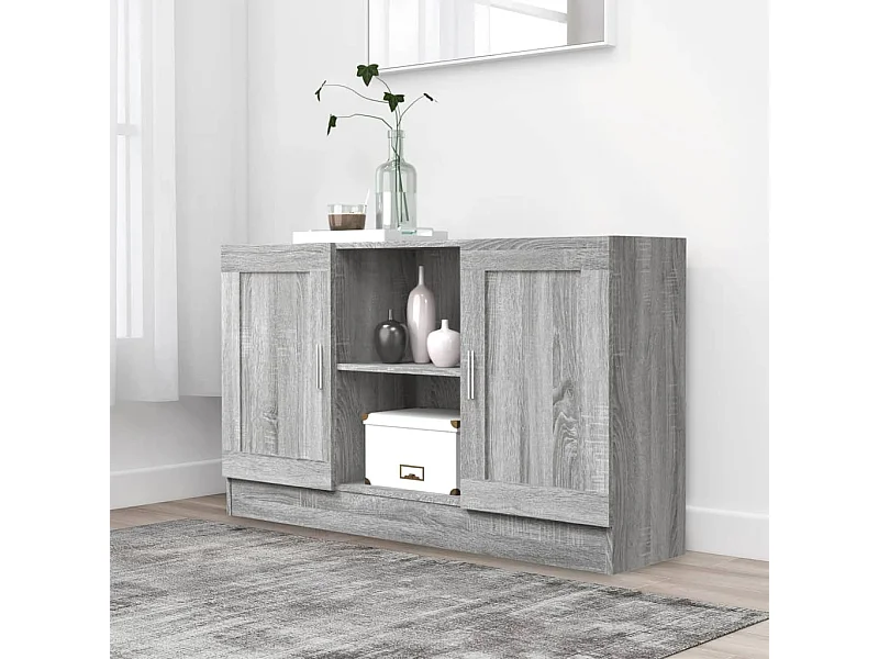 Sideboard Grau Sonoma - Lowboard 120x30,5x70 cm Holzwerkstoff -RM19595