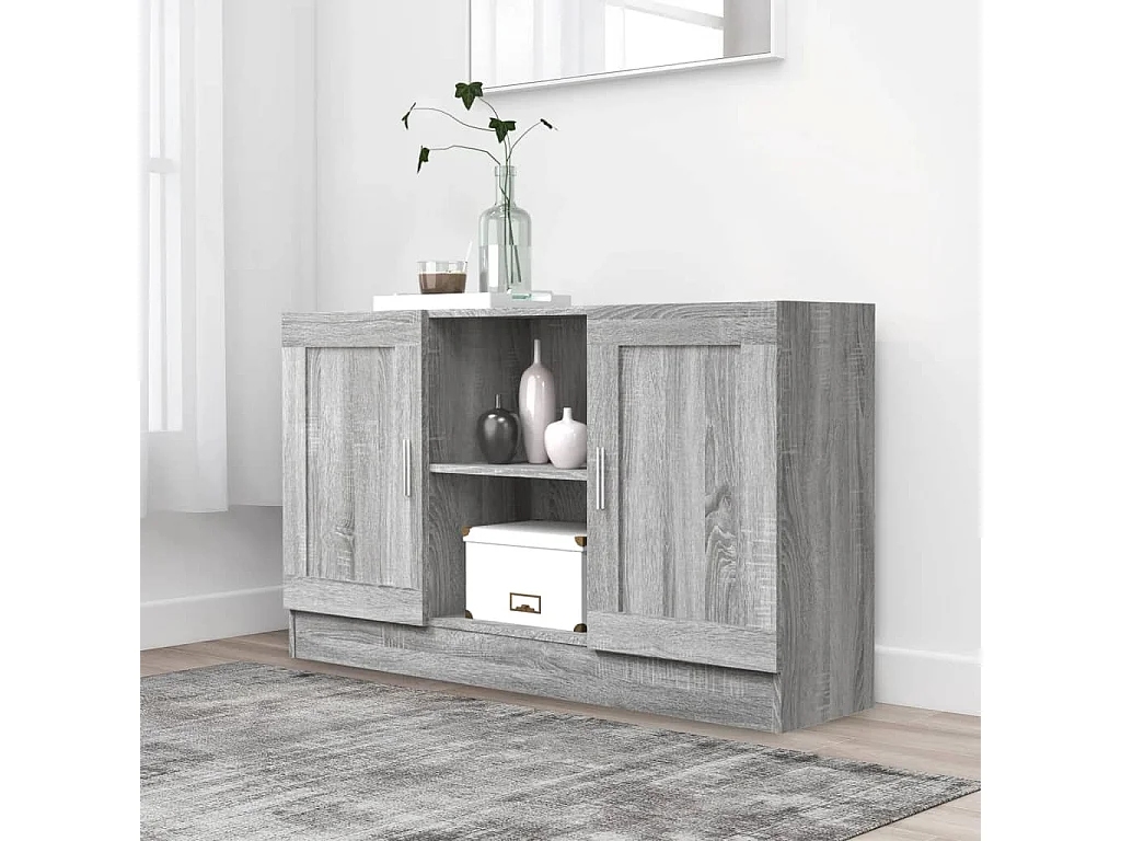 Sideboard Grau Sonoma - Lowboard 120x30,5x70 cm Holzwerkstoff -RM19595