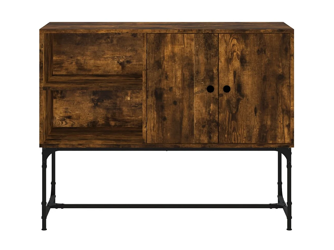 Sideboard Anrichte Räuchereiche 100x40x79,5 cm Holzwerkstoff -RM45476
