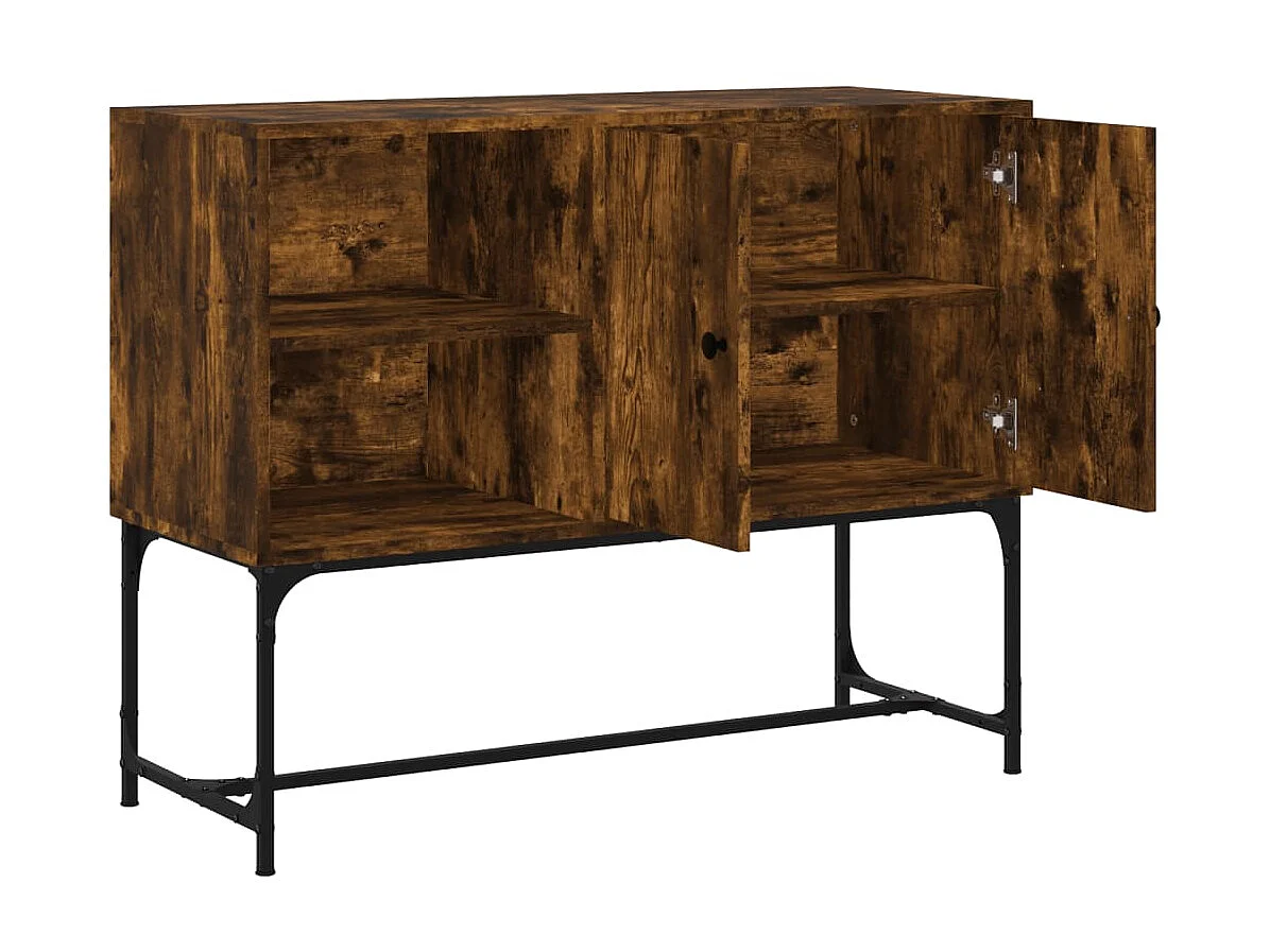 Sideboard Anrichte Räuchereiche 100x40x79,5 cm Holzwerkstoff -RM45476