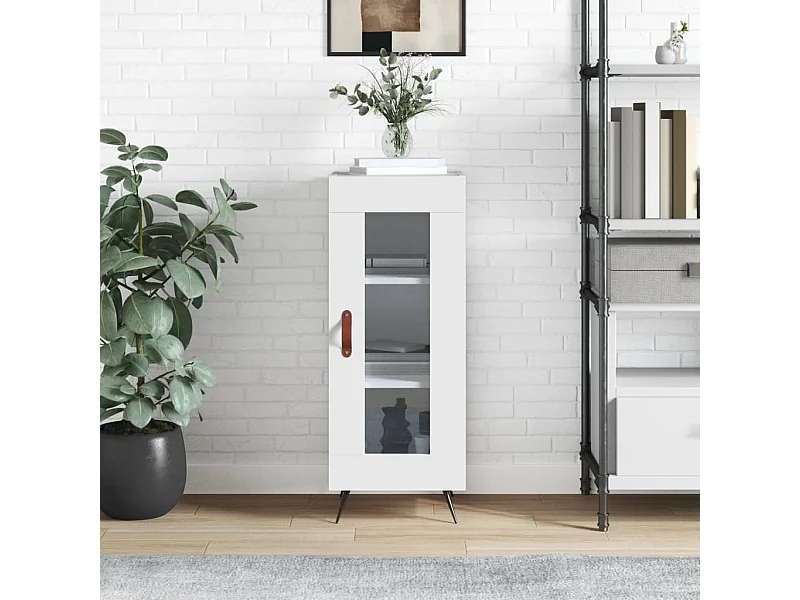 Sideboard Weiß Anrichte 34,5x34x90 cm Holzwerkstoff -RM88467