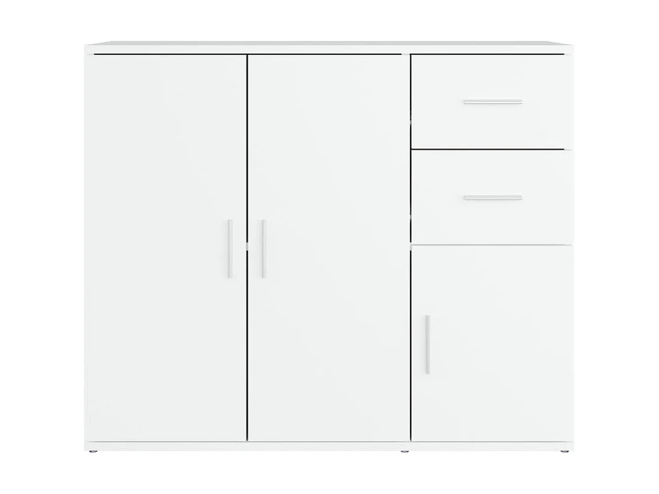 Sideboard Weiß Anrichte 91x29,5x75 cm Holzwerkstoff -RM63078