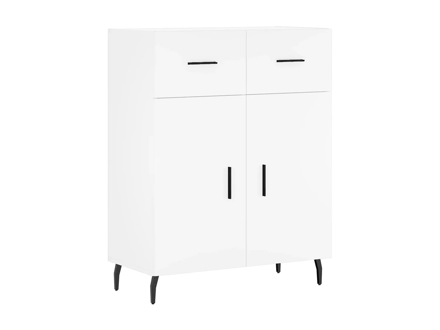 Sideboard Weiß Anrichte 69,5x34x90 cm Holzwerkstoff -RM73496