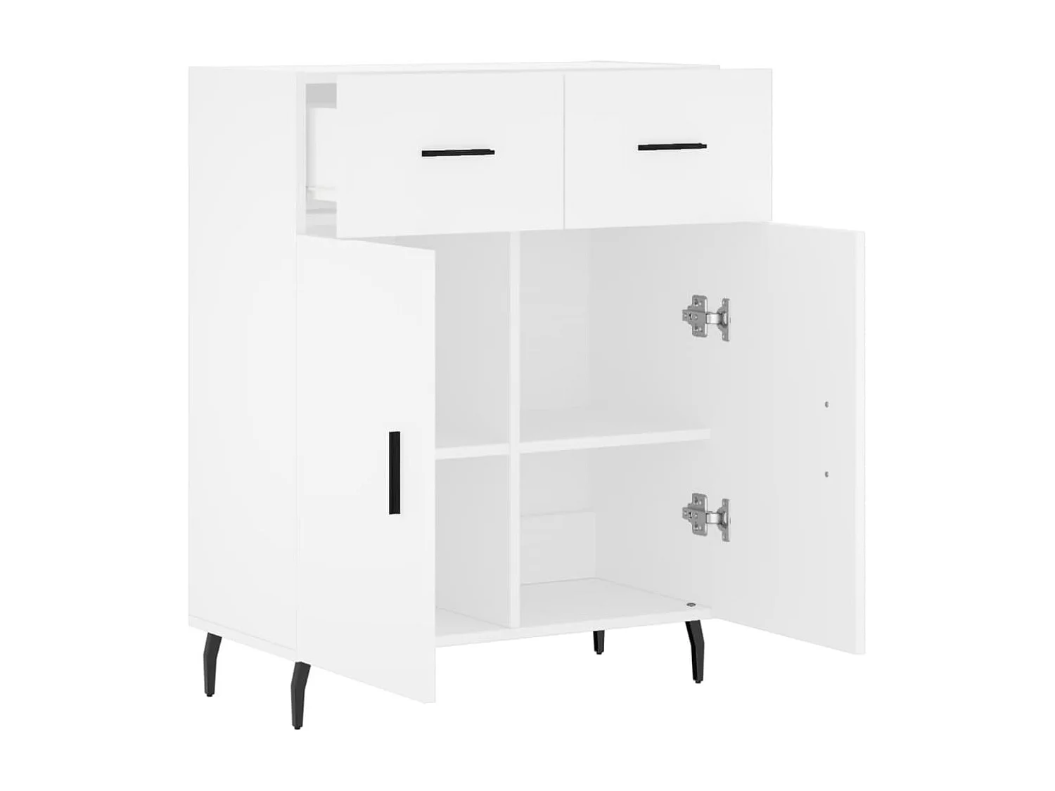 Sideboard Weiß Anrichte 69,5x34x90 cm Holzwerkstoff -RM73496