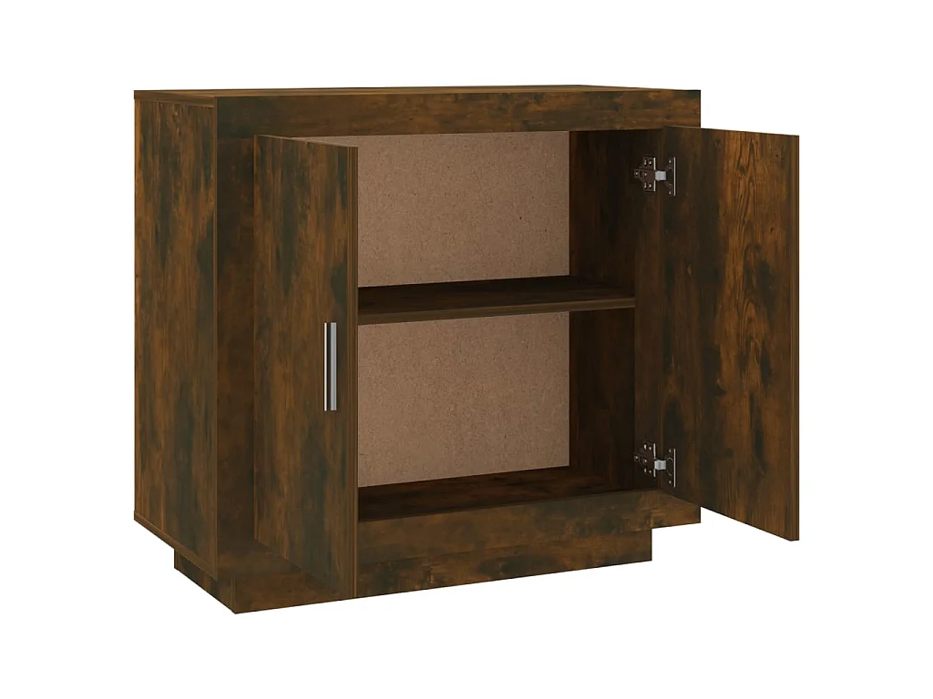 Sideboard Anrichte Räuchereiche 80x40x75 cm Holzwerkstoff -RM62992