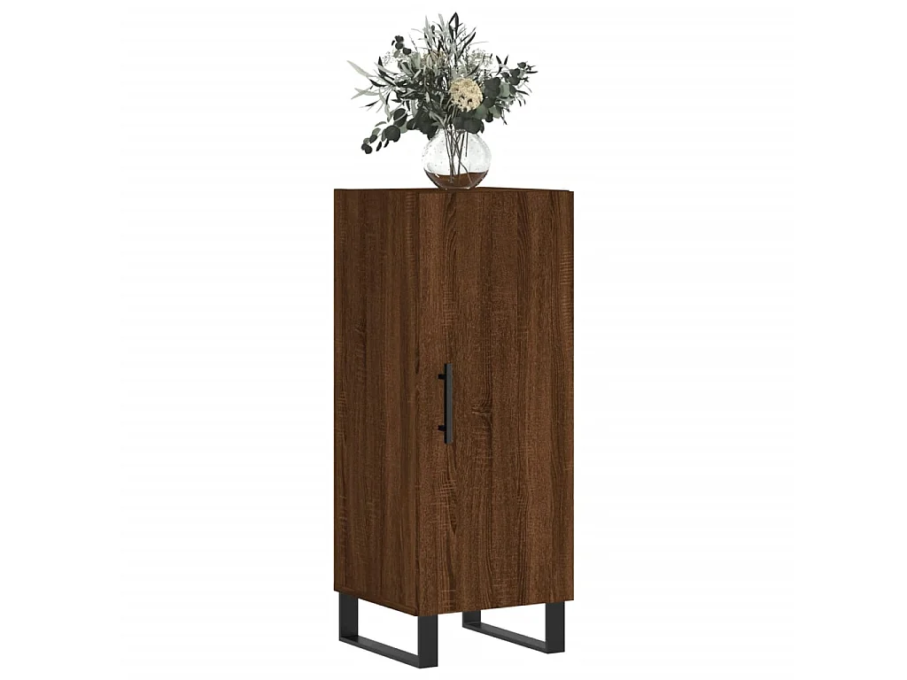 Sideboard Lowboard - Braun Eichen-Optik 34,5x34x90 cm Holzwerkstoff -RM52693